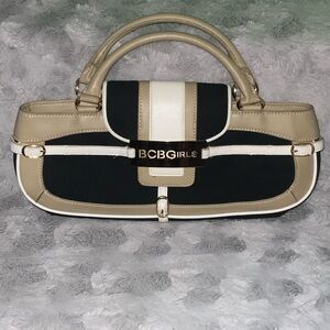 BCBGirls Black and Cream Satchel